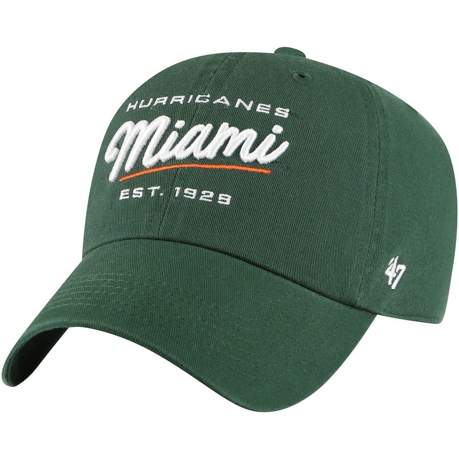 

Бейсболка 47 Miami Hurricanes, зеленый