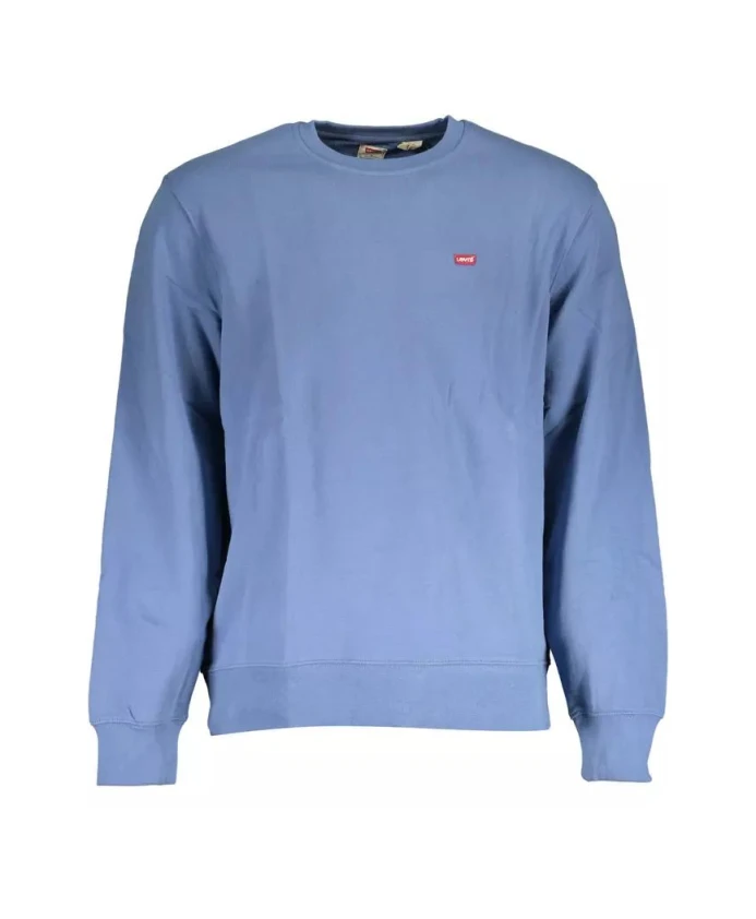 

Классический хлопковый свитер с круглым вырезом. Levi'S, синий