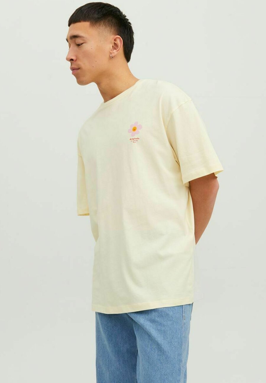 

Футболка с принтом Jack & Jones, светло-желтый
