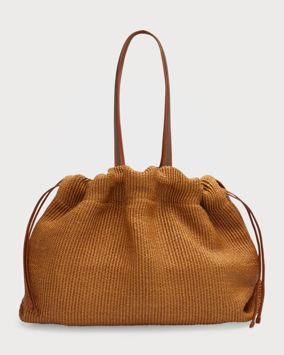 

Большая большая сумка Monili из рафии Brunello Cucinelli