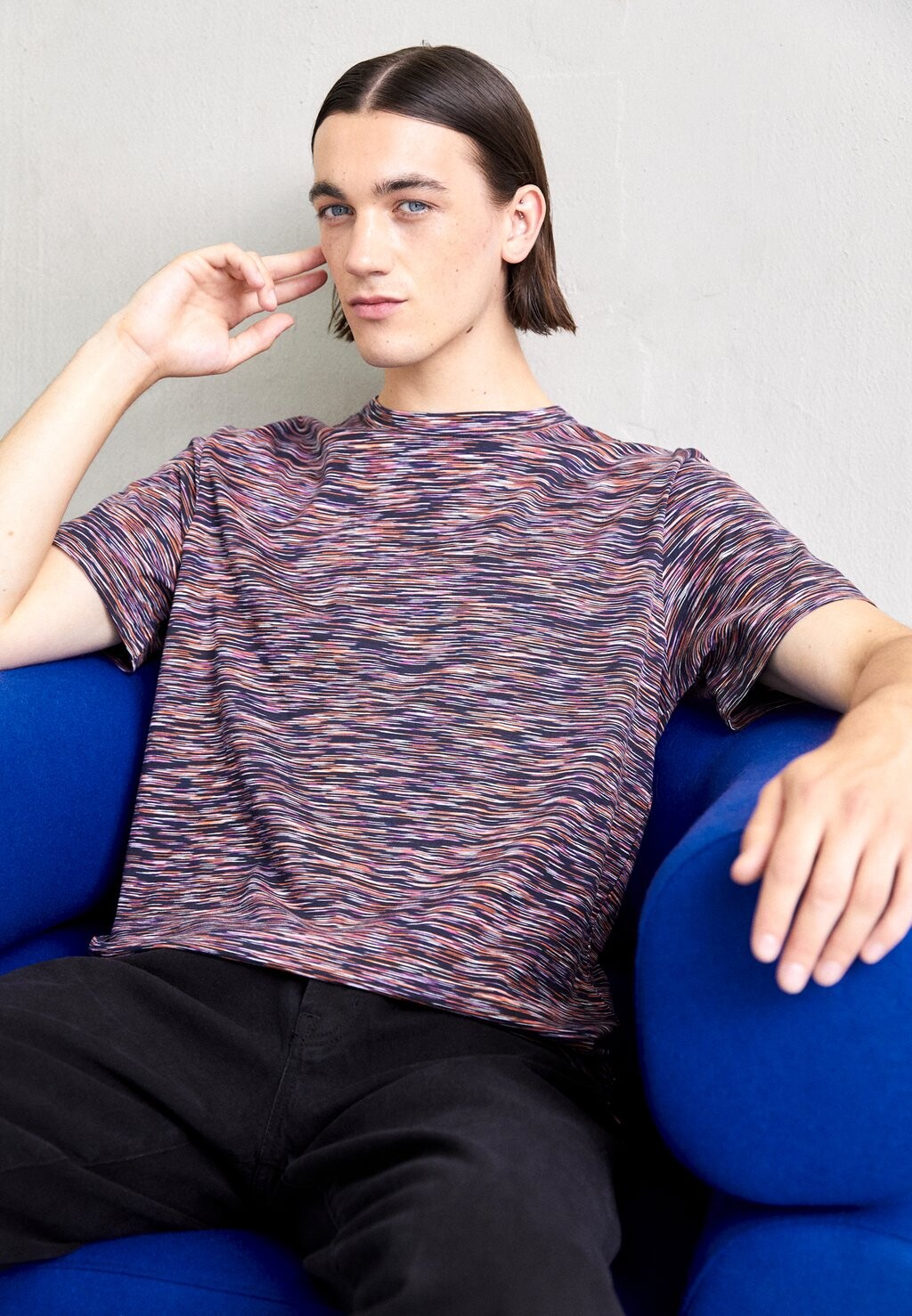 

Футболка с принтом Missoni, мультиколор, Серый