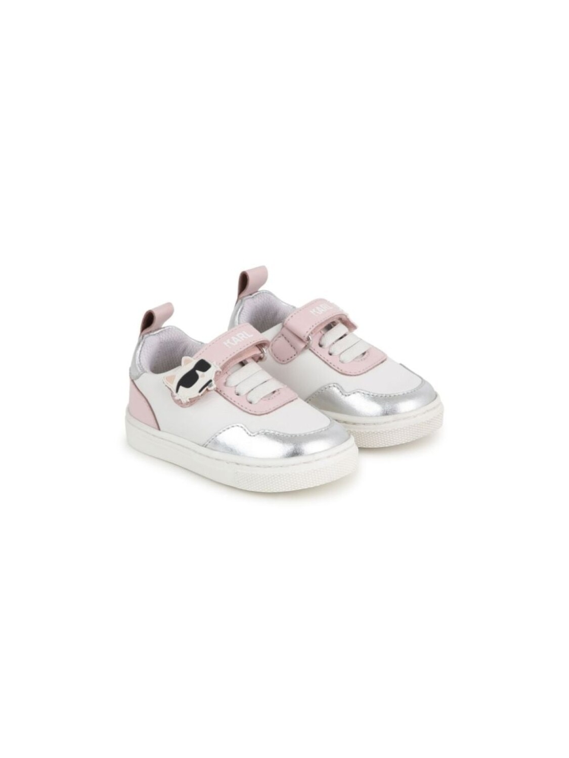 

Karl Lagerfeld Kids кроссовки с логотипом, нейтральный цвет