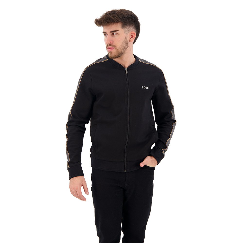 

Толстовка BOSS Tracksuit Col 10166548 02 Full Zip, черный