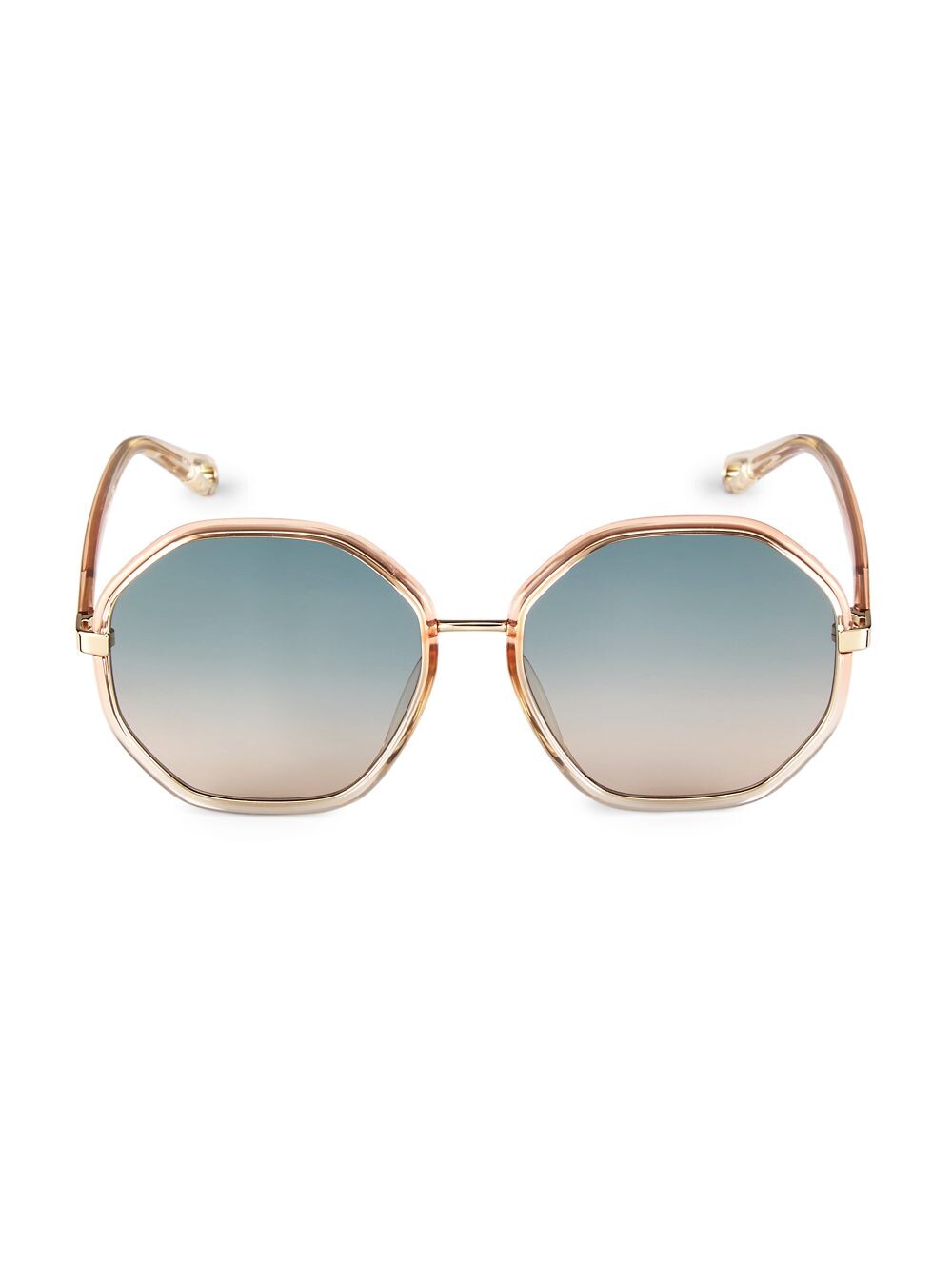 

Солнцезащитные очки Franky Geometric 59MM Bio Injection Chloé, золотой