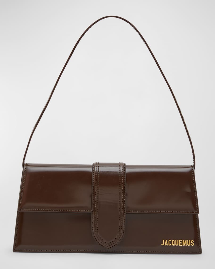 

Длинная кожаная сумка через плечо Le Bambino Jacquemus