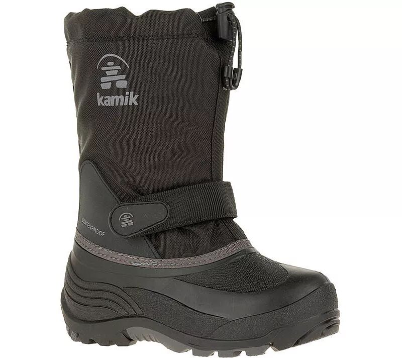 цена Детские утепленные зимние ботинки Kamik Waterbug W, черный