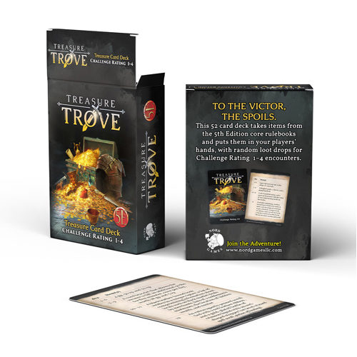 Коллекционные карточки Dungeons And Dragons Rpg: Treasure Trove Challenge Rating 1 To 4 Deck