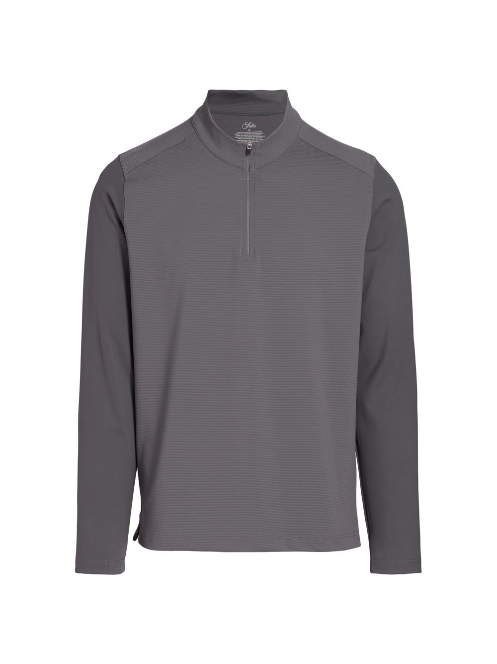 

Рубашка Slim Fit с воротником на молнии Saks Fifth Avenue