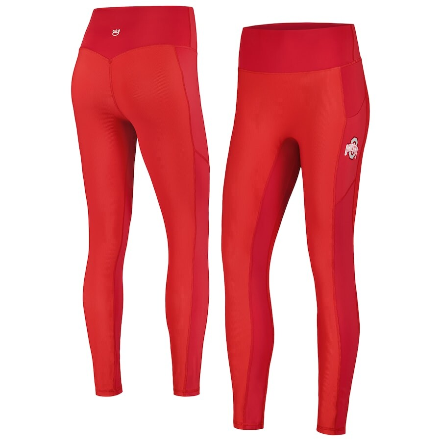 

Спортивные леггинсы KadyLuxe Ohio State Buckeyes, алый