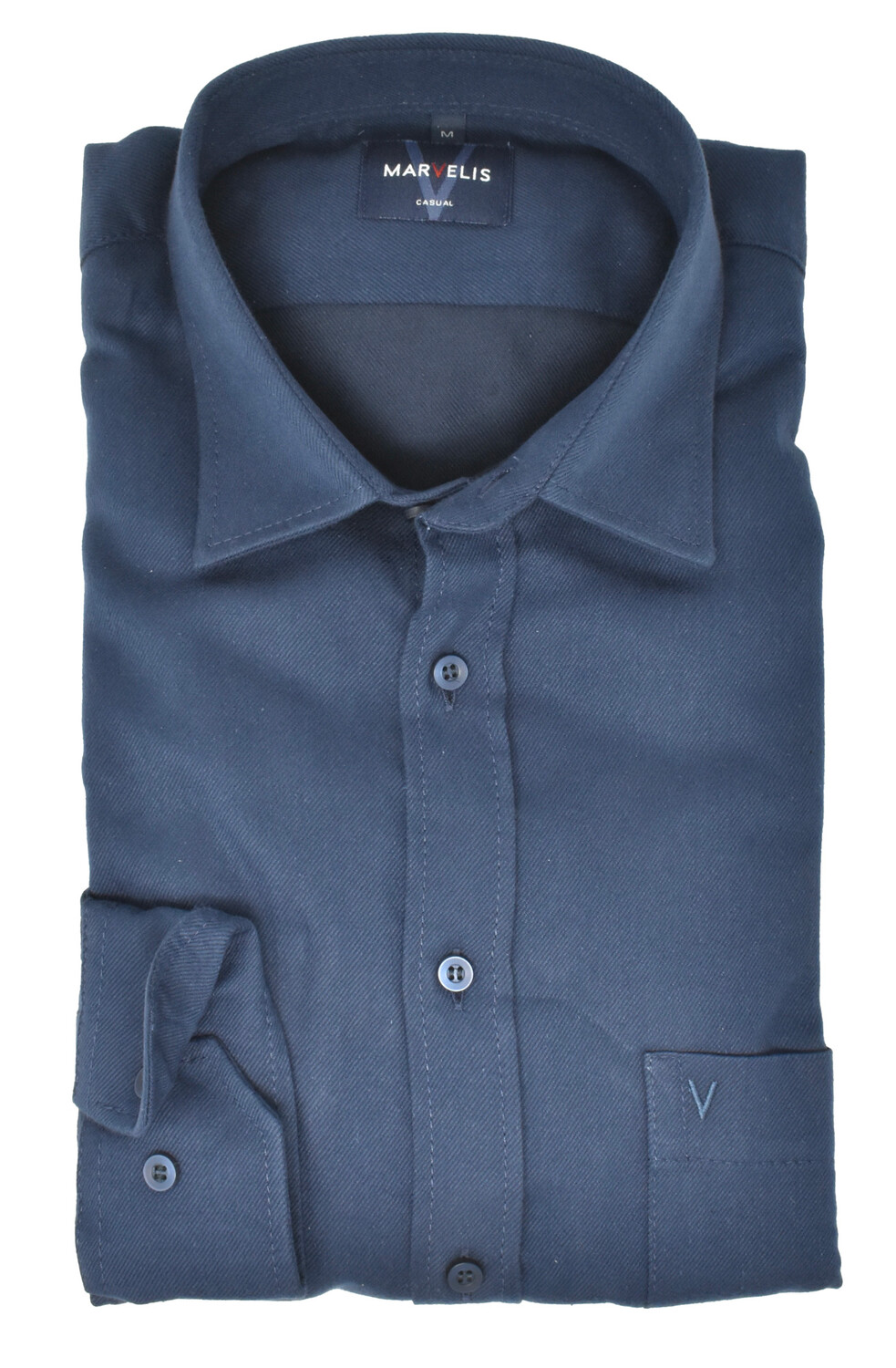 

Рубашка MARVELIS Casual Fit Freizeit, морской