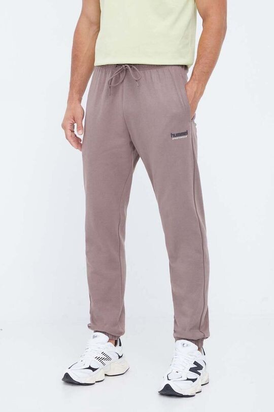 

Спортивные брюки из хлопка Hummel, коричневый