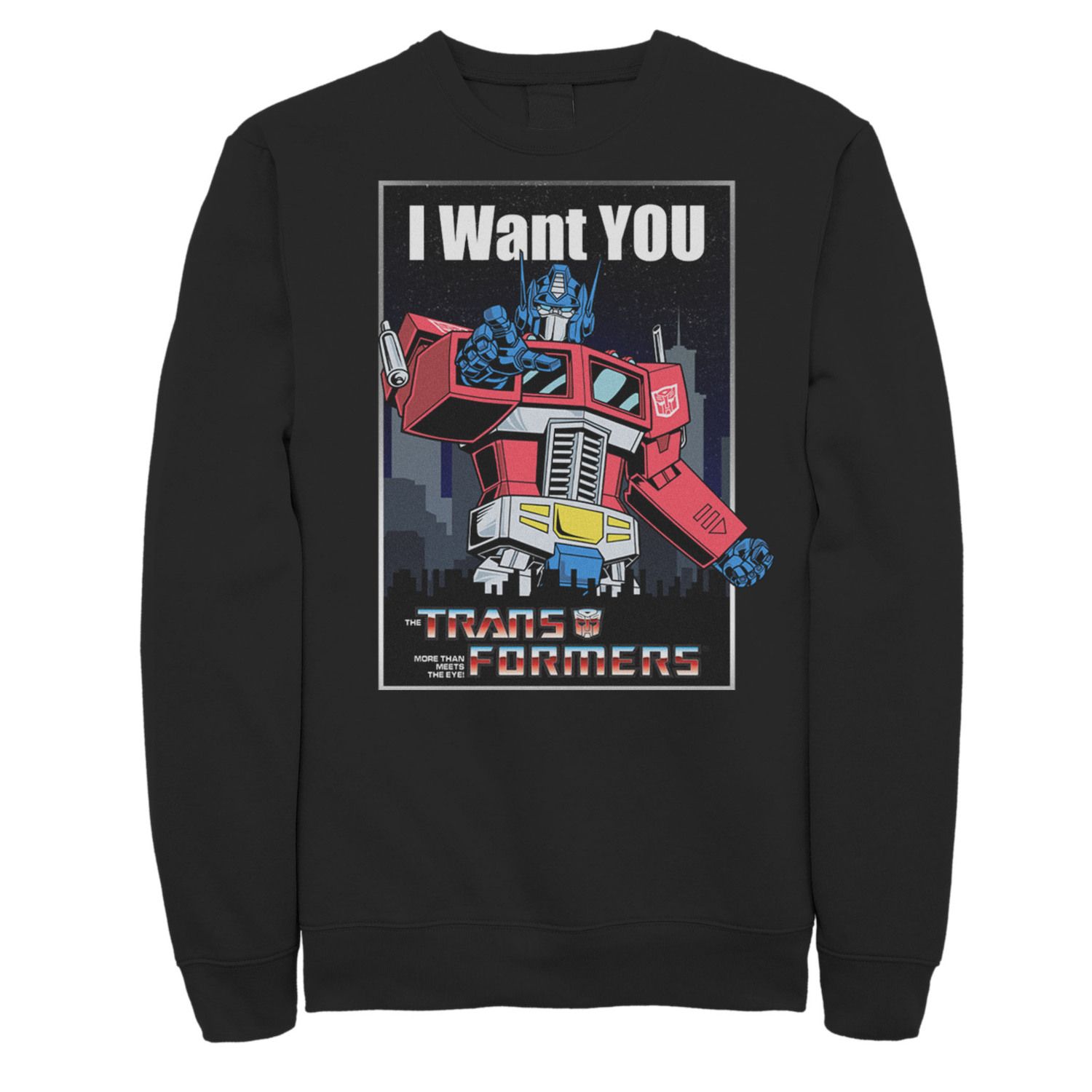 Мужской свитшот Transformers Optimus Prime I Want You Licensed Character фигурка reaction figure transformers – optimus prime 9 см