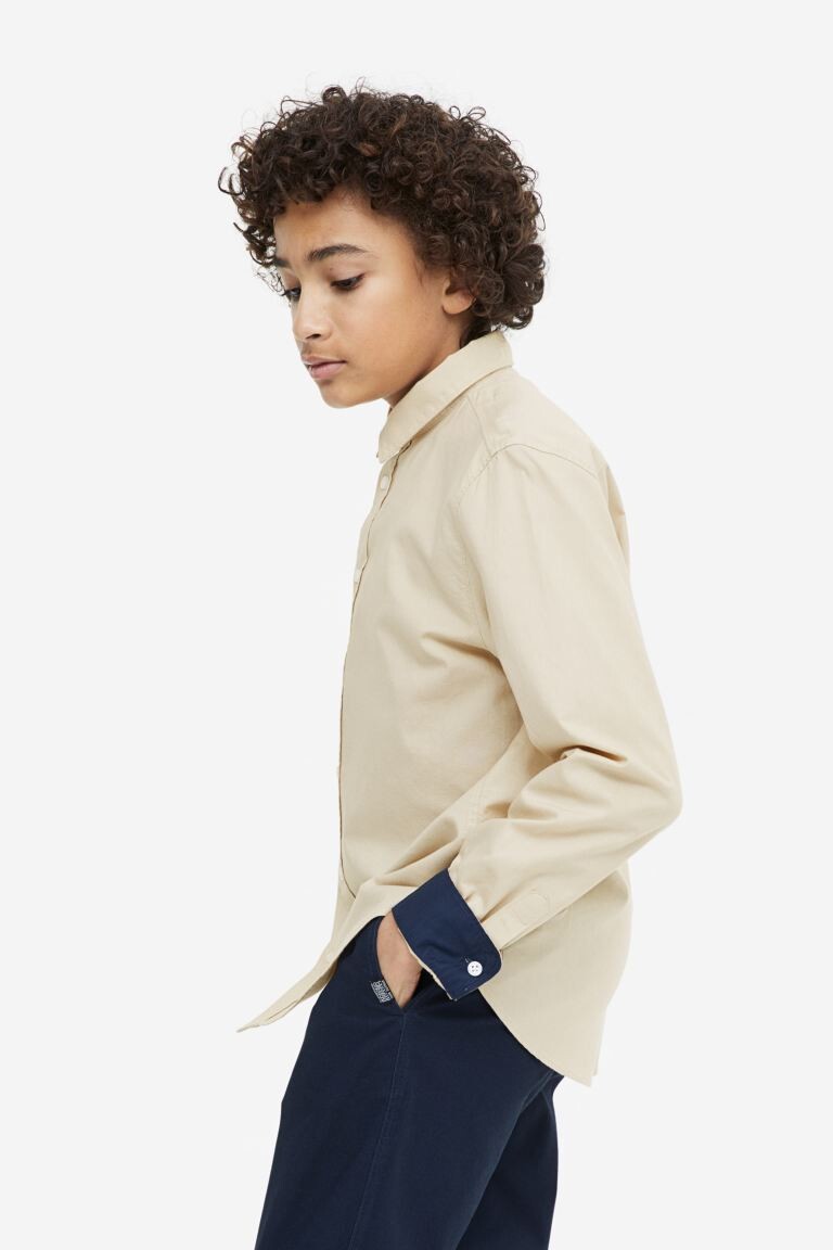 

Хлопчатобумажную рубашку H&M