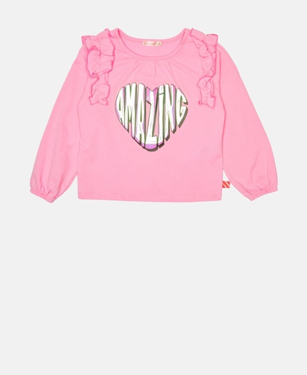 

Топ с длинными рукавами Billieblush, розовый