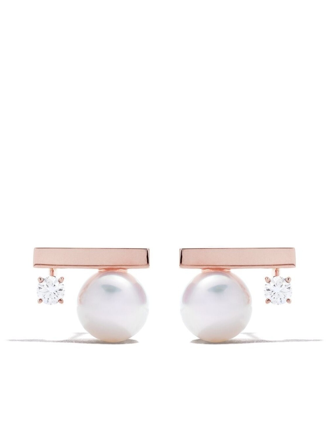 

Золотые серьги Balance Class Collection Line Akoya с жемчугом и бриллиантами TASAKI, золотой