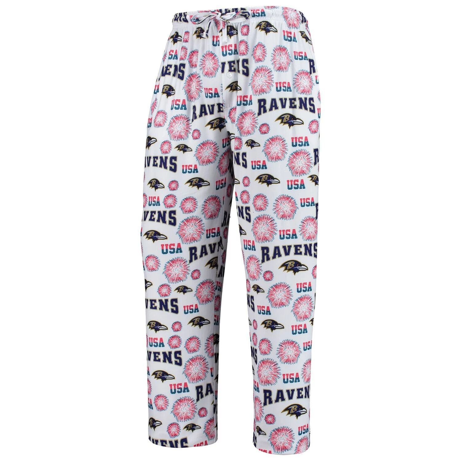 

Мужские брюки Concepts Sport White Baltimore Ravens Zest Patriotic Sleep Pants