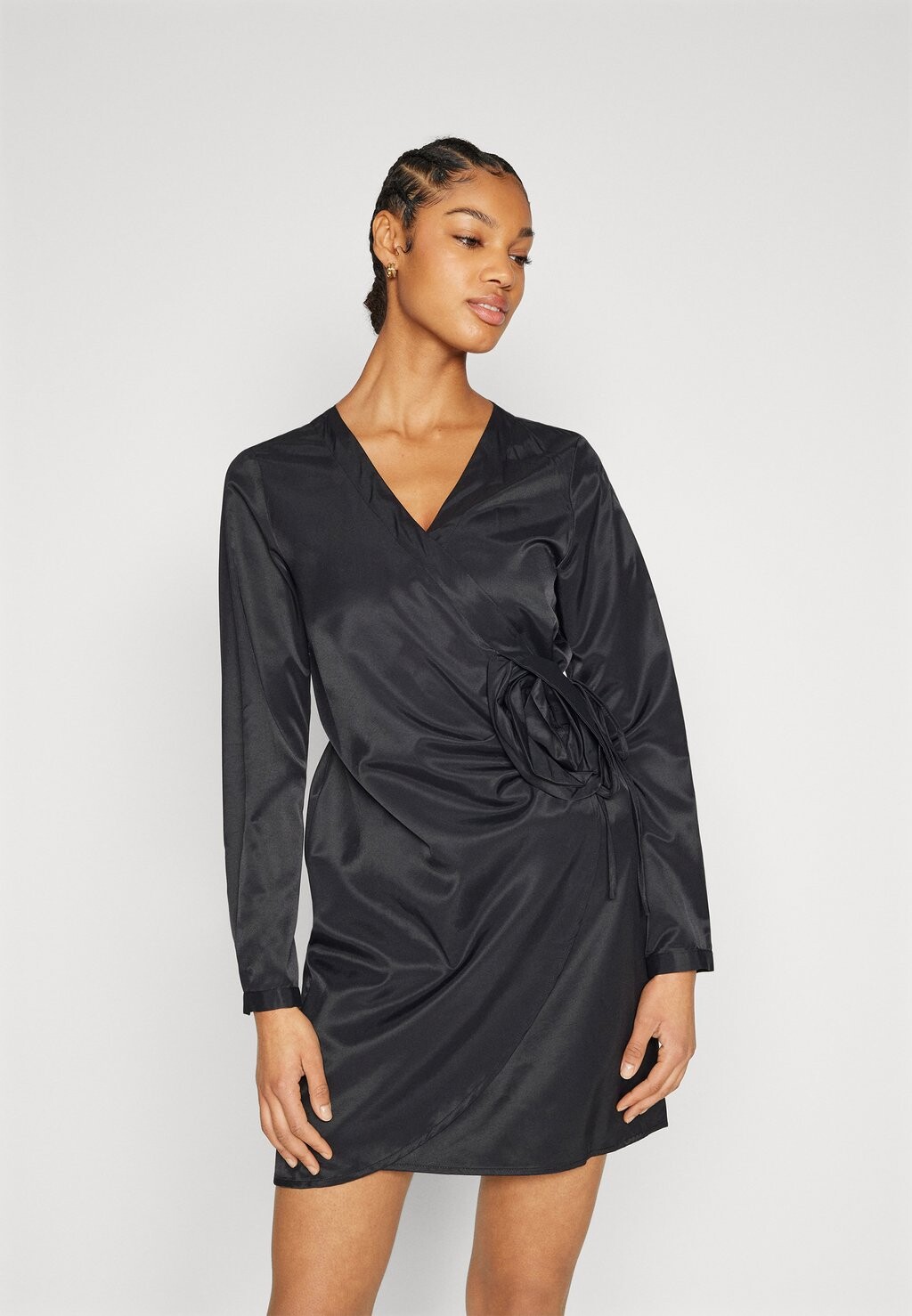

Коктейльное платье / Вечернее платье Object ОБЬЛАГАН WRAP DRESS FAIR, черный