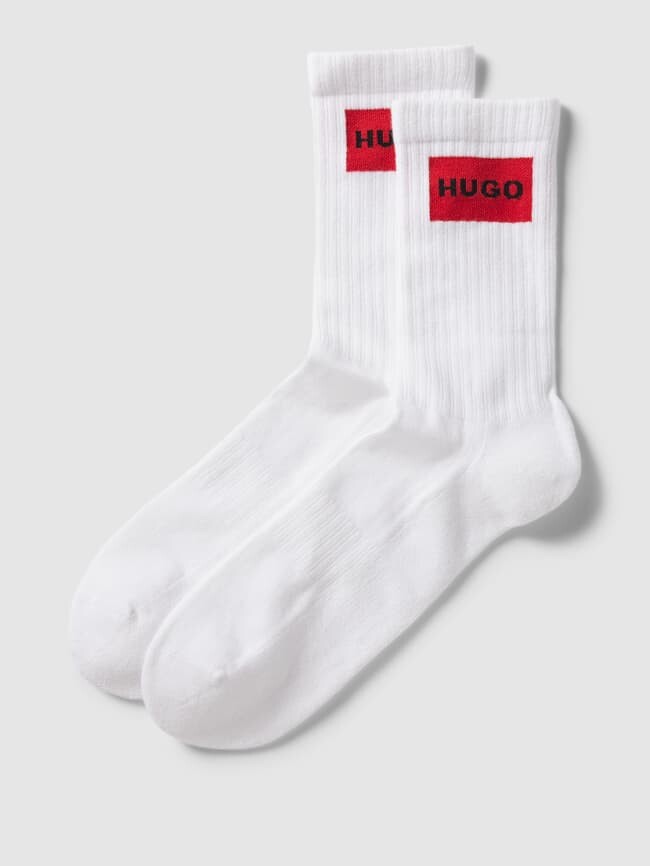 

Носки с пришивной этикеткой, в упаковке 2 шт HUGO, белый