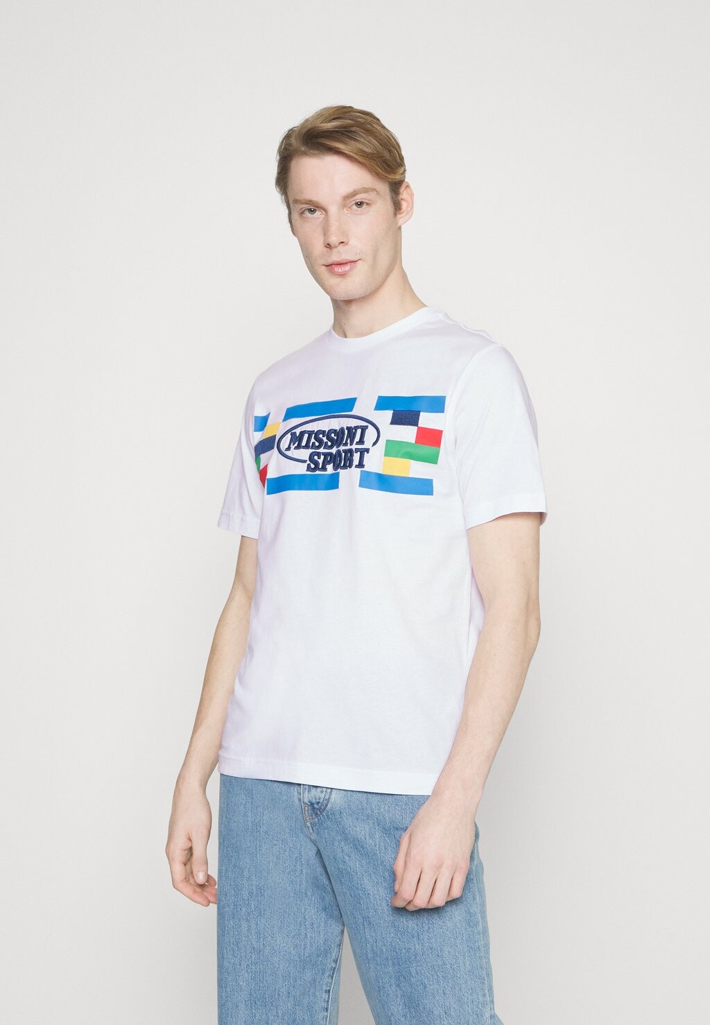 

Футболка с принтом Missoni Sport, белый
