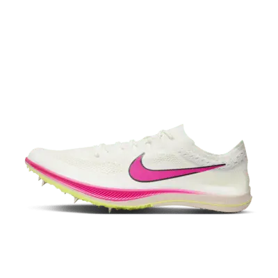 

Шипованные кроссовки Nike ZoomX Dragonfly Track & Field Distance Spikes, цвет Sail/Light Lemon Twist/Guava Ice/Fierce Pink