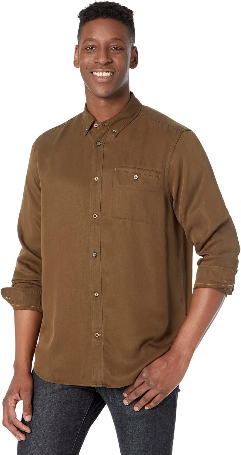 

Рубашка из лиоцелла обычного кроя Scotch & Soda, цвет Military Green