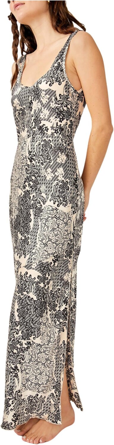 

Платье с косой окантовкой Worth The Wait Free People, цвет Classic Combo