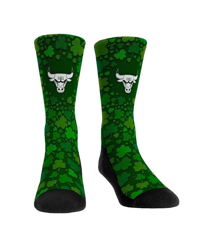 

Мужские и женские носки Chicago Bulls St. Patty's Day Shamrock Crew Socks Rock 'Em, зеленый