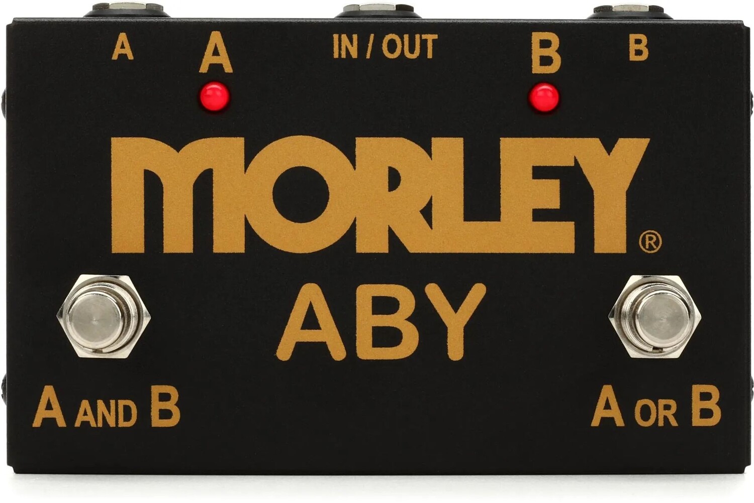 

2-кнопочная педаль переключателя/объединителя Morley Gold Series ABY