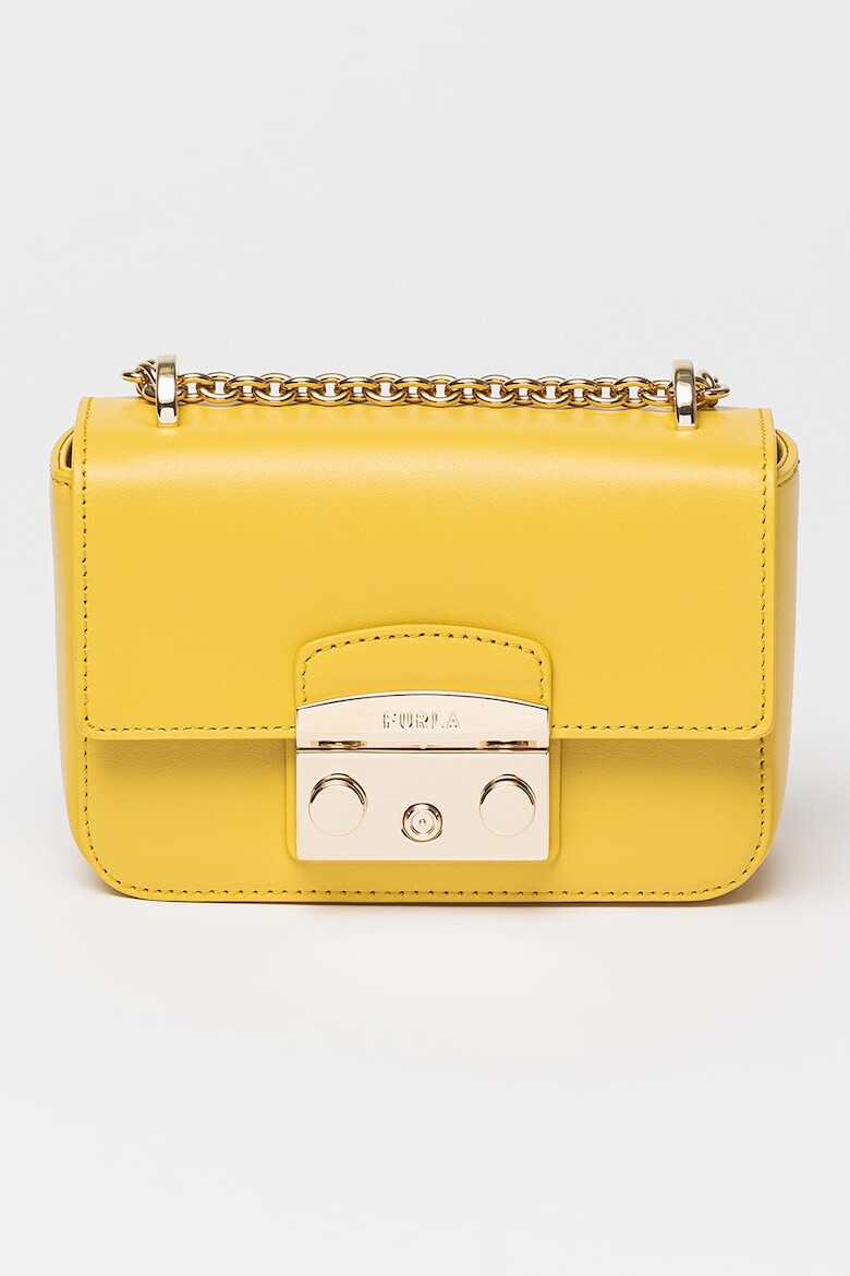 

Кожаная сумка Metropolis Furla, желтый