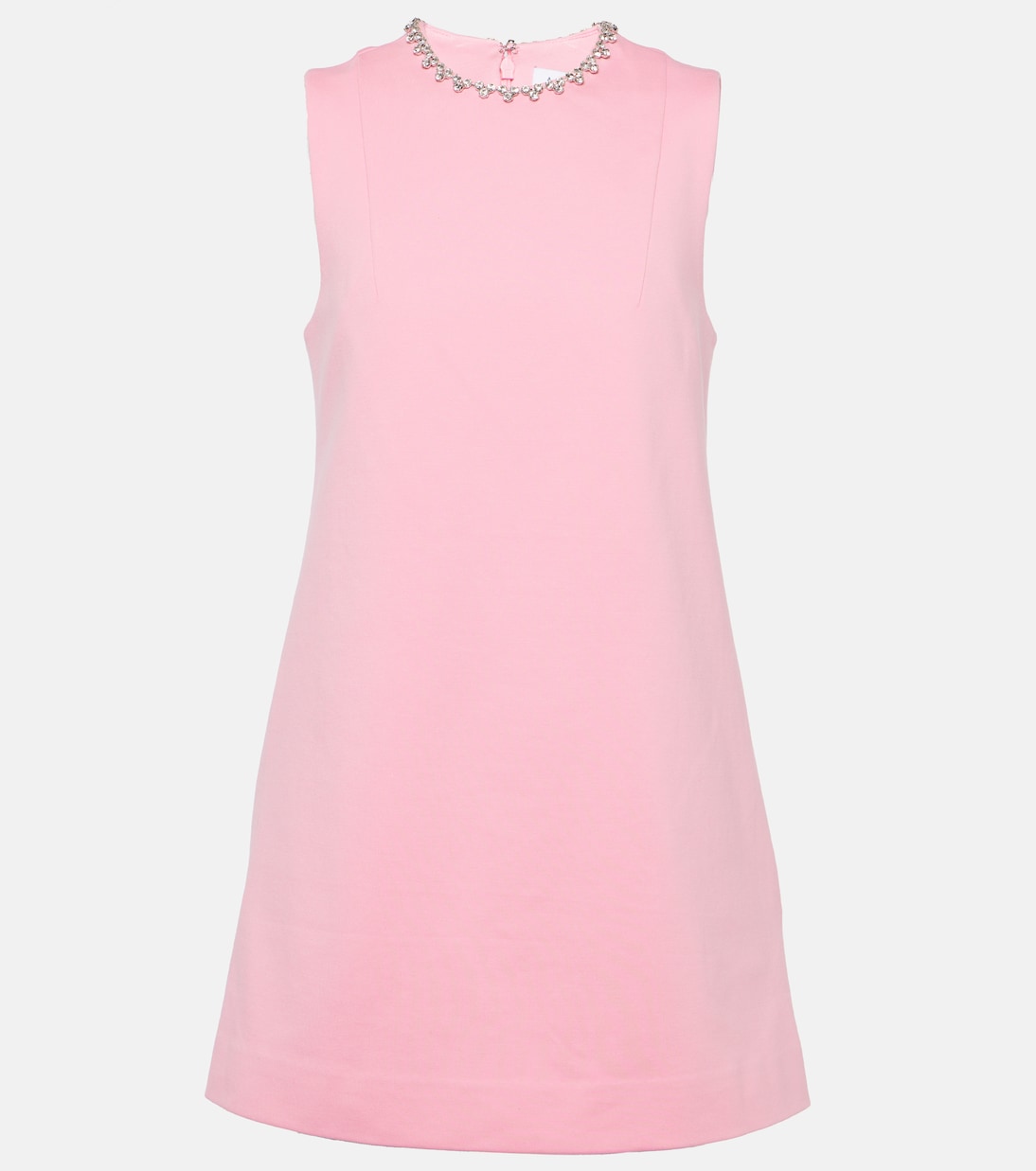 Мини-платье с вырезом, украшенным кристаллами Area, розовый атласное мини платье с кристаллами area синий