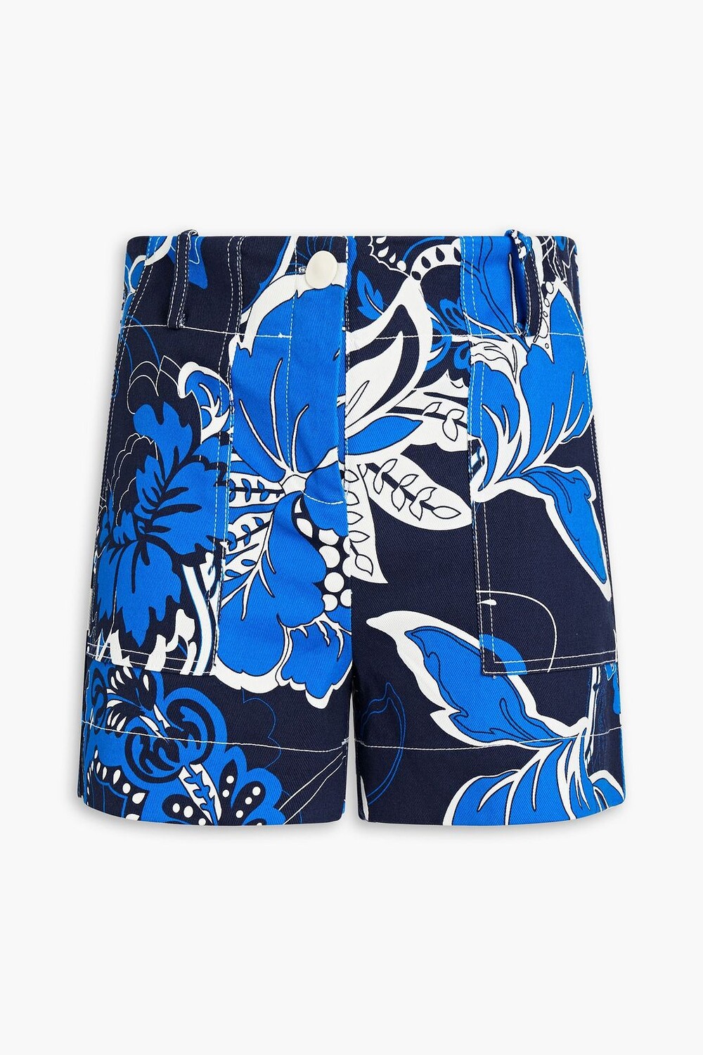 

Твиловые шорты Gaugler с цветочным принтом BY MALENE BIRGER, нави