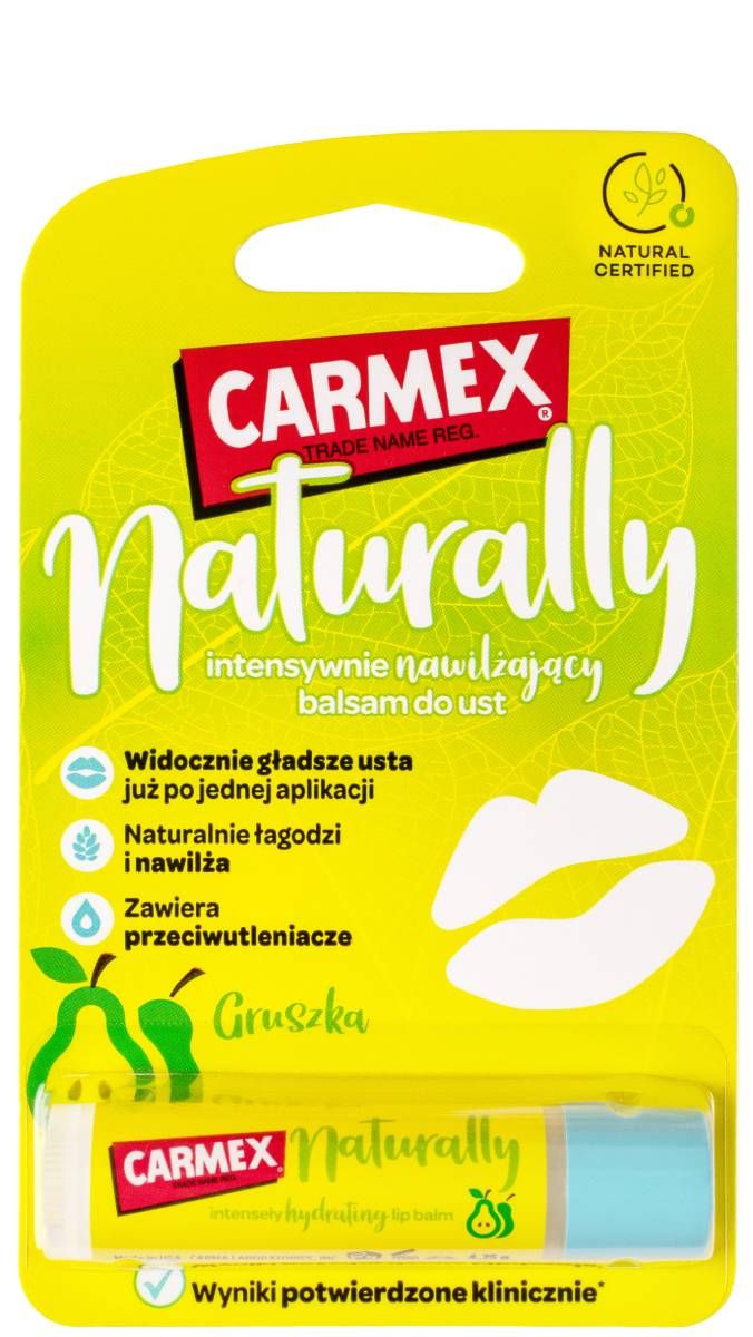 цена Carmex Naturally Pear бальзам для губ, 4.2 g