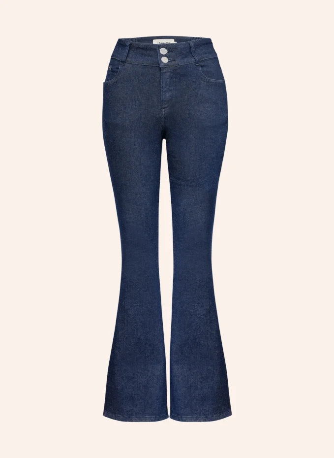 Джинсы-клеш высокая посадка деним Item M6, синий джинсы клеш bogarrus полуприлегающие завышенная посадка стрейч размер 48 синий