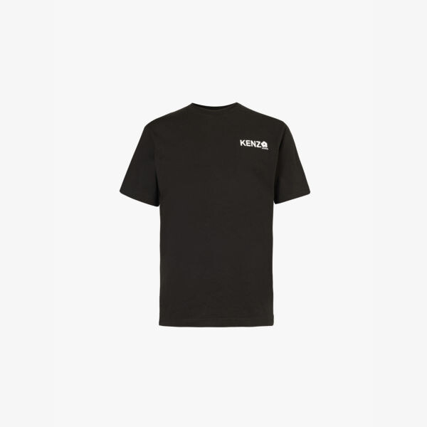 

Футболка из хлопкового джерси с фирменным принтом Boke 2.0 Kenzo, черный