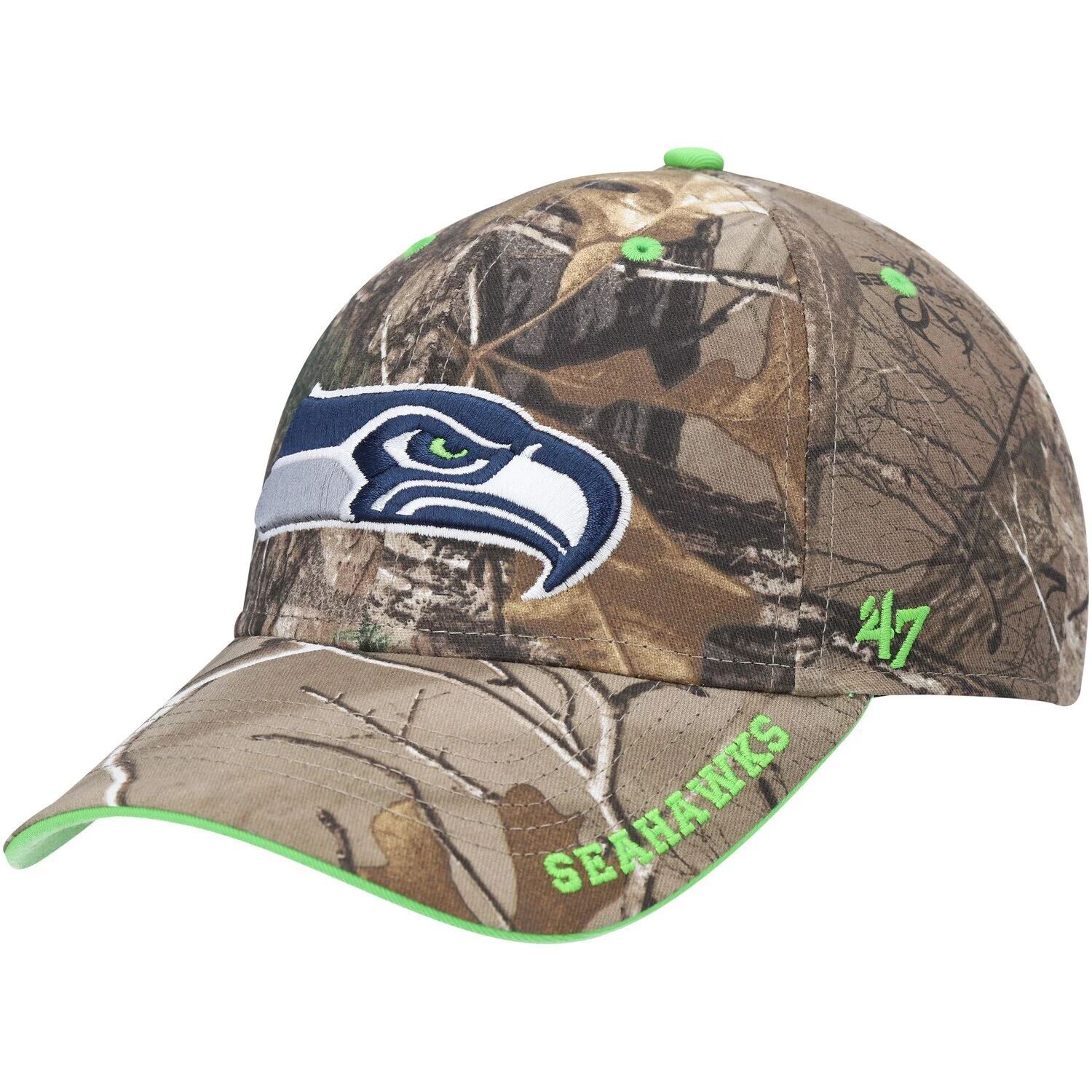 

Мужская регулируемая кепка Realtree Camo Seattle Seahawks Frost MVP '47