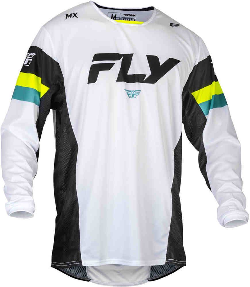 Джерси для мотокросса Fly Racing Kinetic Prix 2024 FLY Racing, белый черный