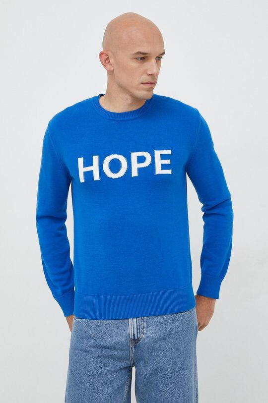 

Хлопковый свитер United Colors of Benetton, синий