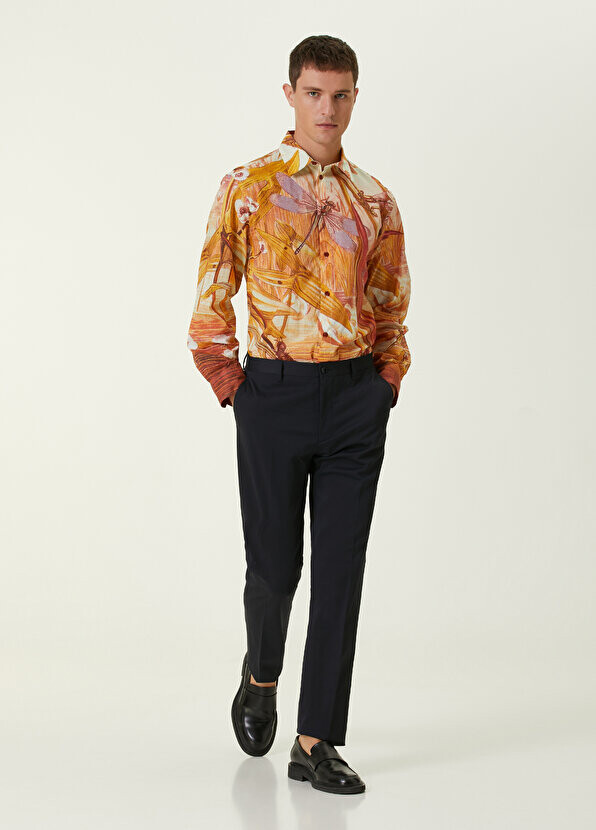 

Темно-синие брюки Etro, Синий