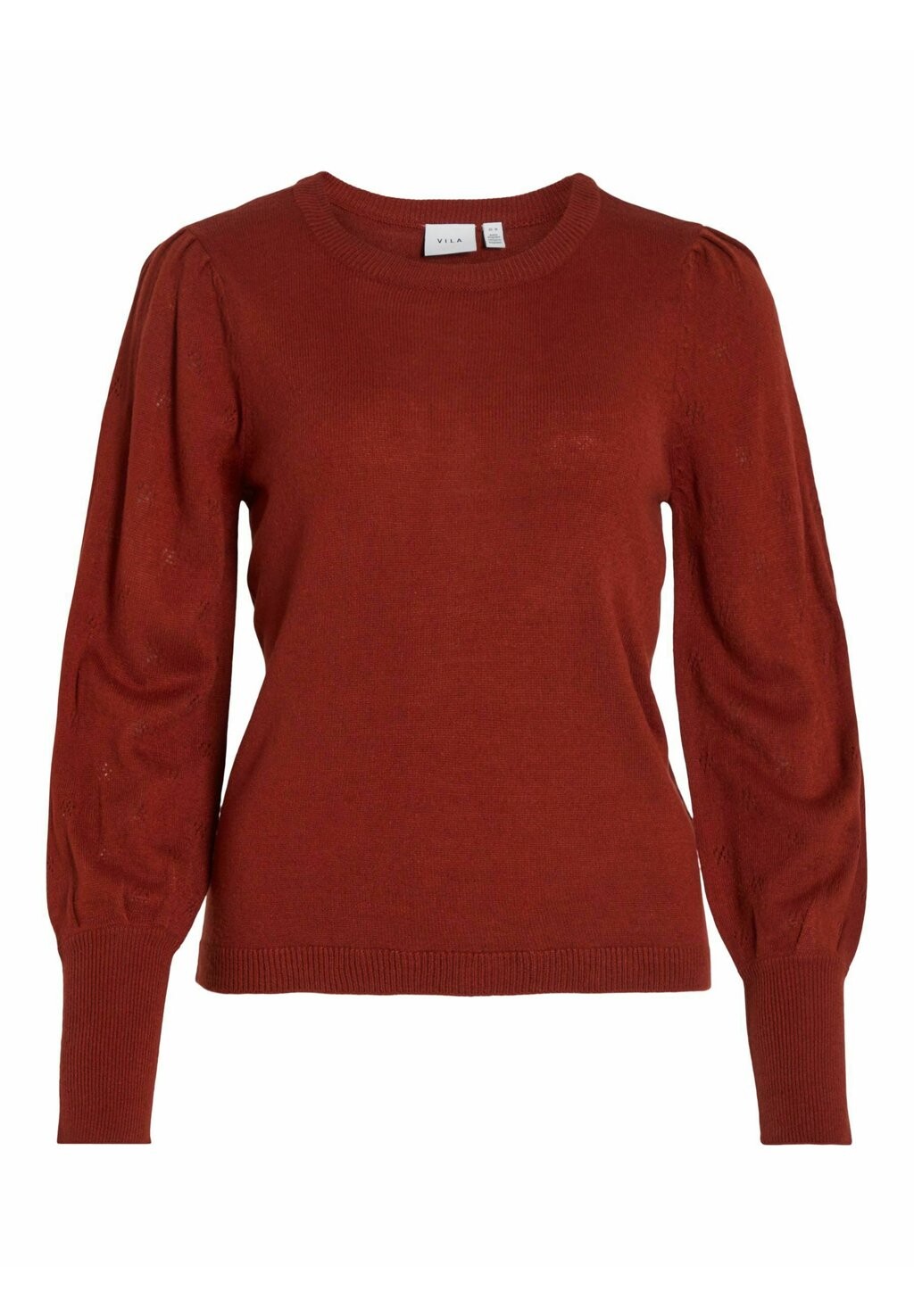 

Свитшот VILA VIAVA L S O-NECK KA, цвет burnt henna