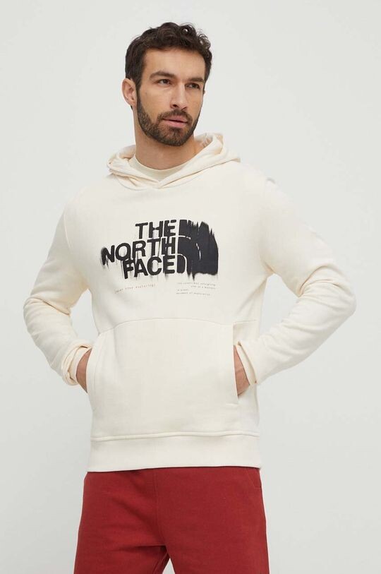 

Хлопковая толстовка The North Face, бежевый