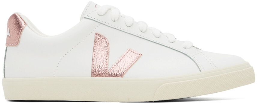 

Белые кожаные кроссовки Esplar Veja, цвет White/Nacre, Белый, Белые кожаные кроссовки Esplar Veja, цвет White/Nacre