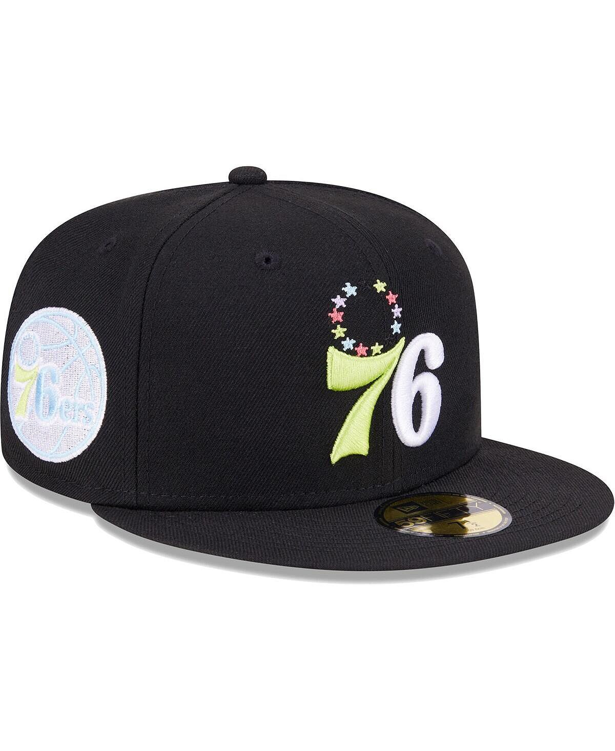 

Мужская черная приталенная шляпа Philadelphia 76ers Color Pack 59FIFTY New Era