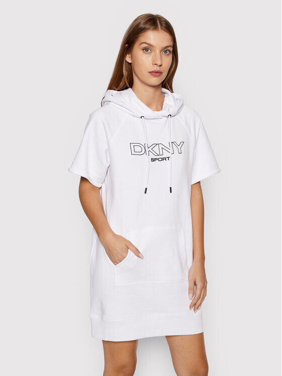 

Трикотажное платье обычного кроя Dkny Sport, белый