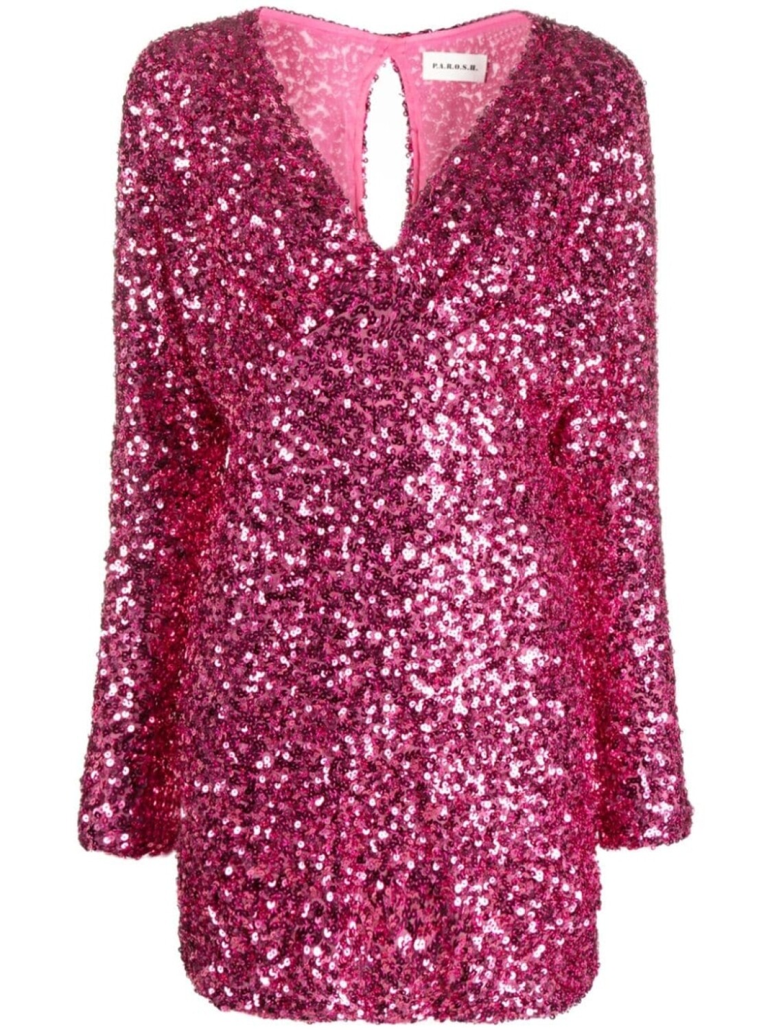 

P.A.R.O.S.H. sequin-embellished minidress, розовый