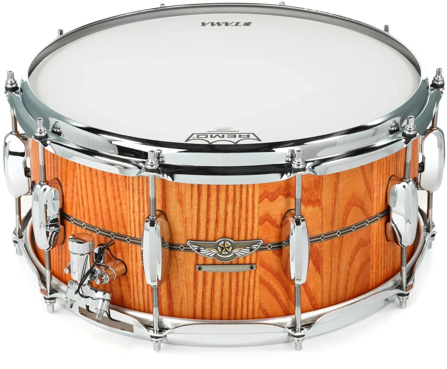 

Малый барабан Tama Star Reserve Stave Ash — 6,5 x 14 дюймов — промасленный янтарный ясень