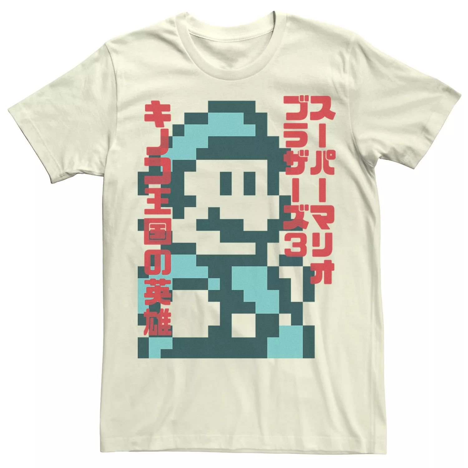 

Мужская футболка с графическим рисунком Nintendo Smb3 Kanji Bro Licensed Character