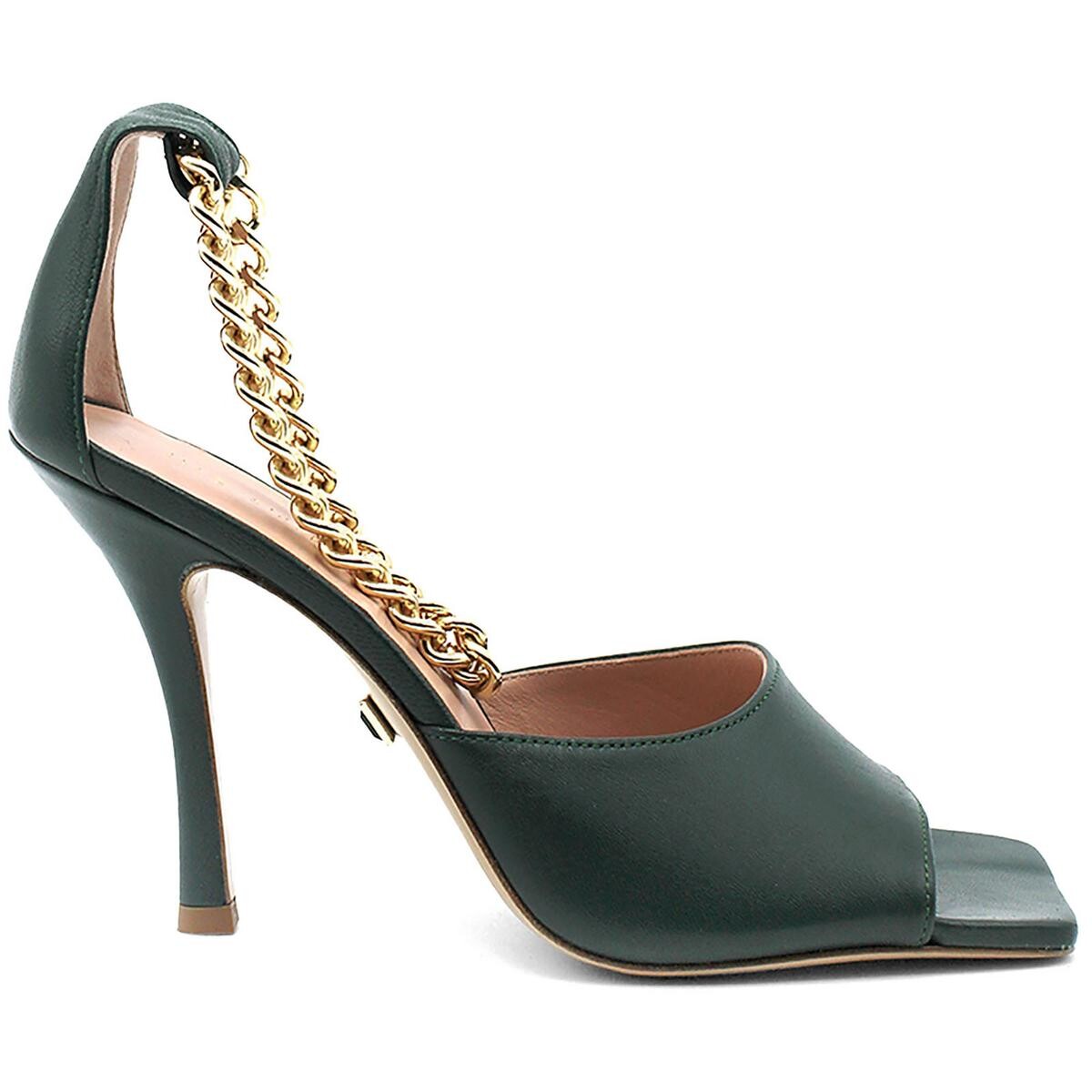 

Женские кожаные мюли Cher с открытым носком Ilio Smeraldo, цвет Forest Green