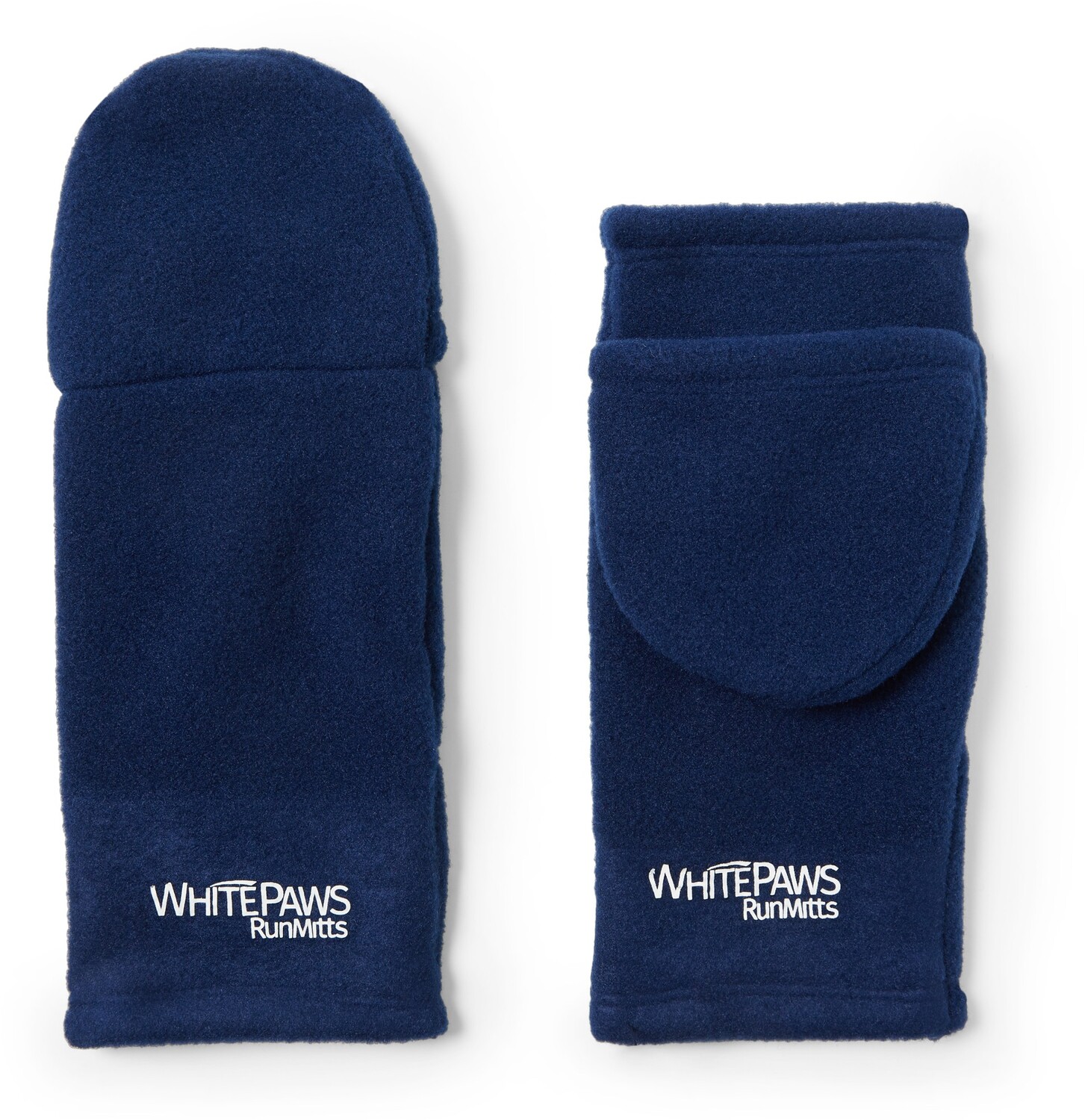 

Двойные велюровые флисовые варежки WhitePaws RunMitts, синий