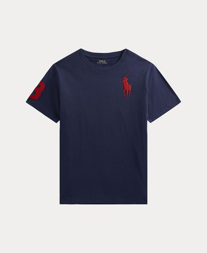 

Футболка из хлопкового джерси Little Boys Big Pony Polo Ralph Lauren, синий