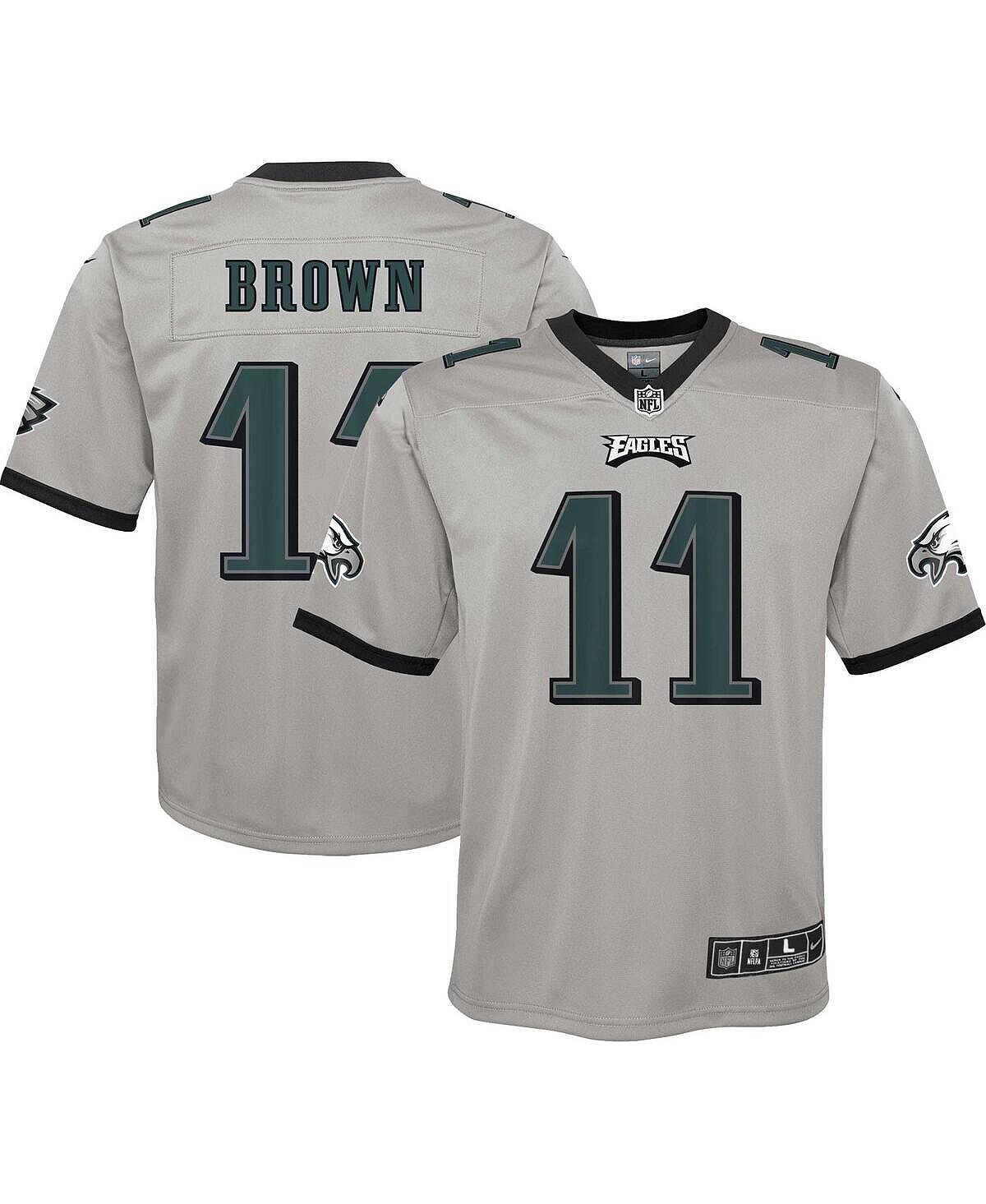 Биг Бойз Эй Джей Коричневая серебряная футболка с перевернутой игройPhiladelphia Eagles Nike – заказать из-за границы с доставкой в«CDEK.Shopping»